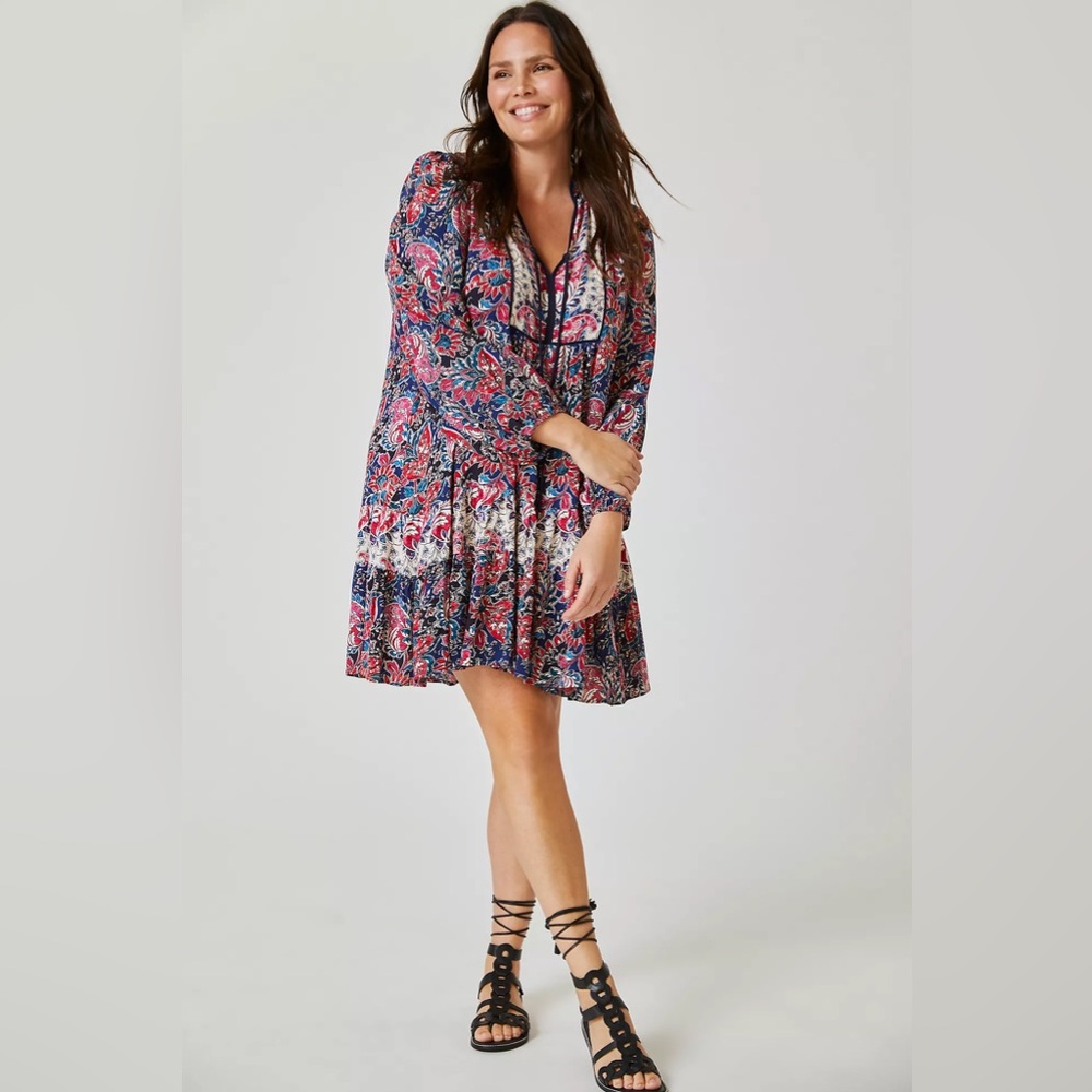 Anthropologie Spliced Tunic Mini Dress